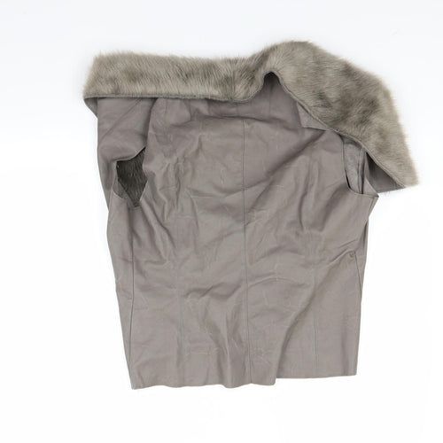 New Look Womens Brown   Gilet Coat Size 14