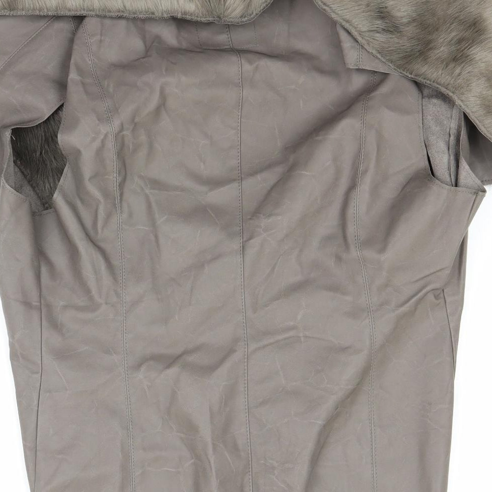 New Look Womens Brown   Gilet Coat Size 14