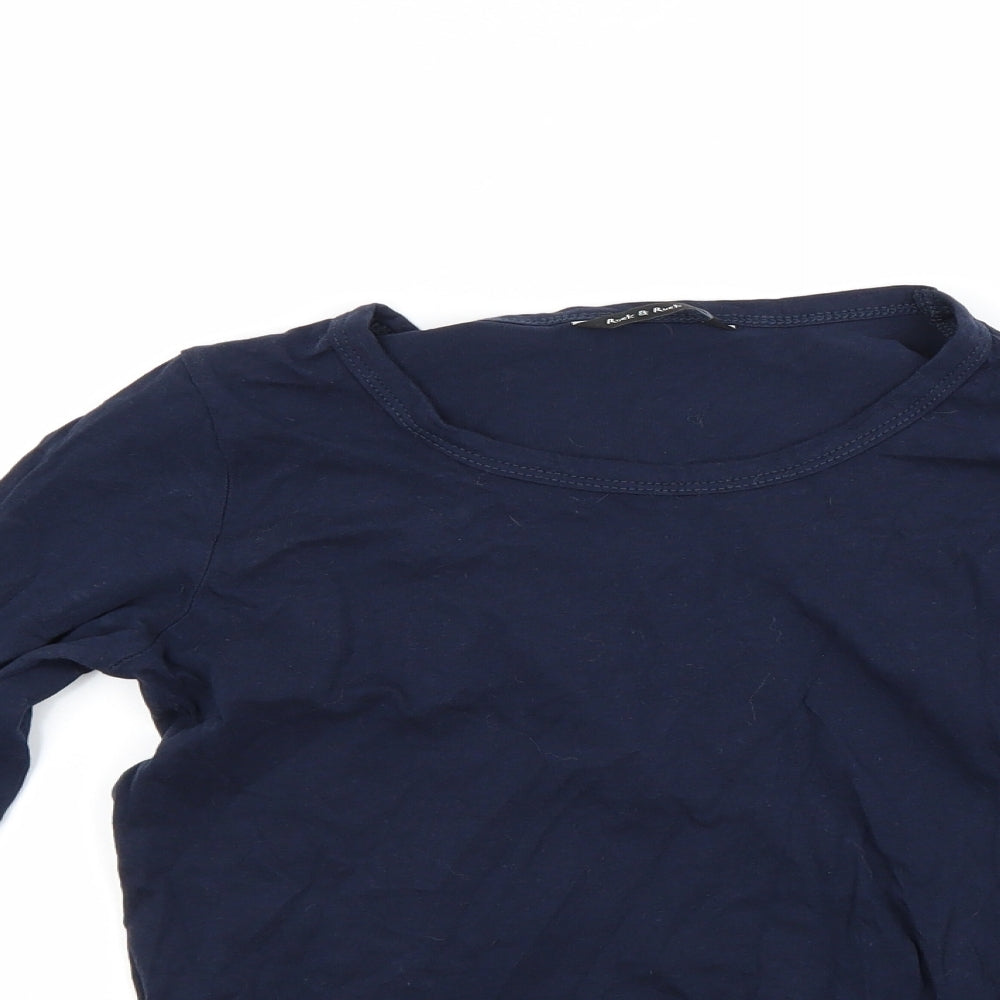 Rock & Rock Womens Blue   Pullover Sweatshirt Size M