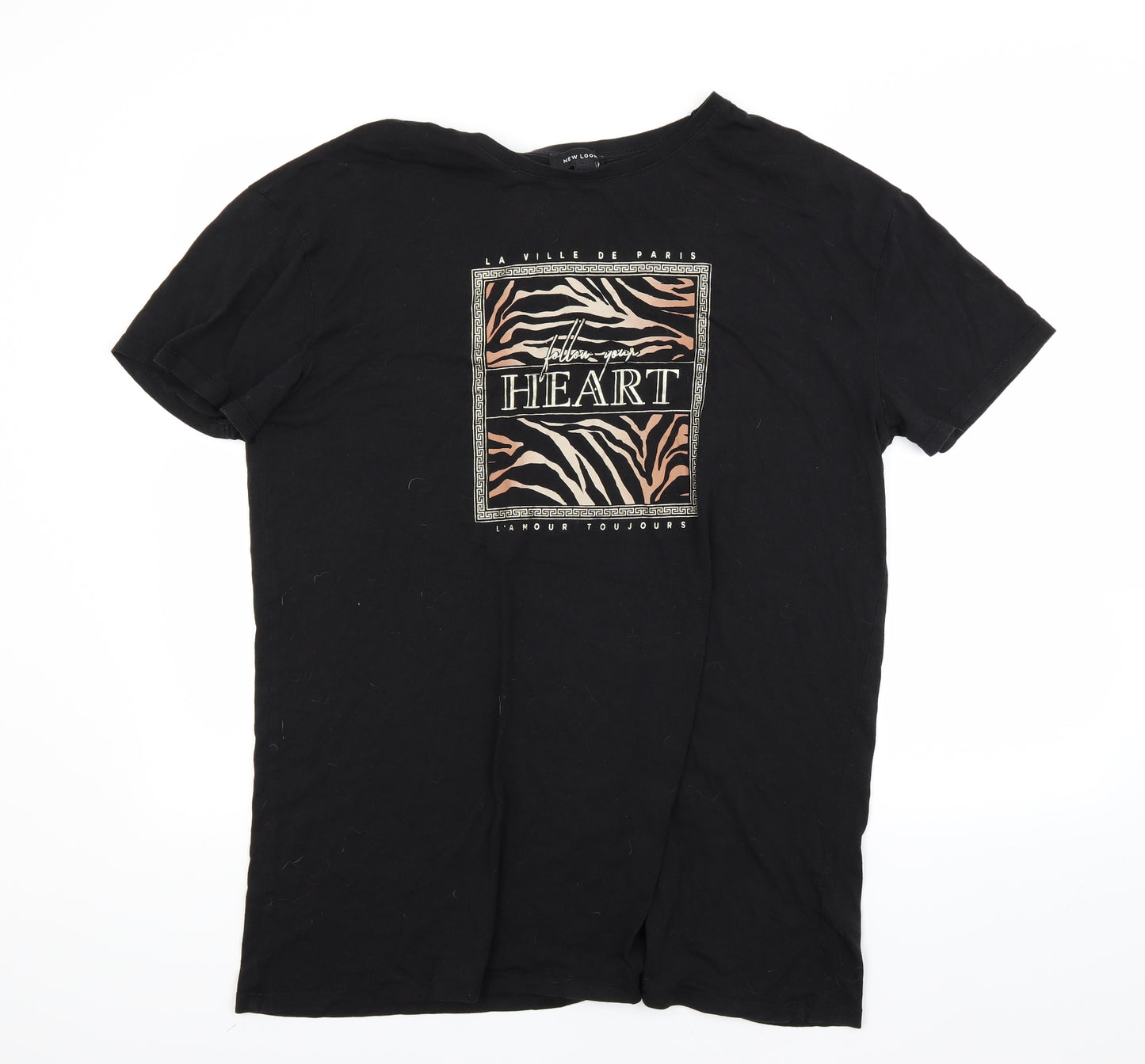 New Look Womens Black   Basic T-Shirt Size 16