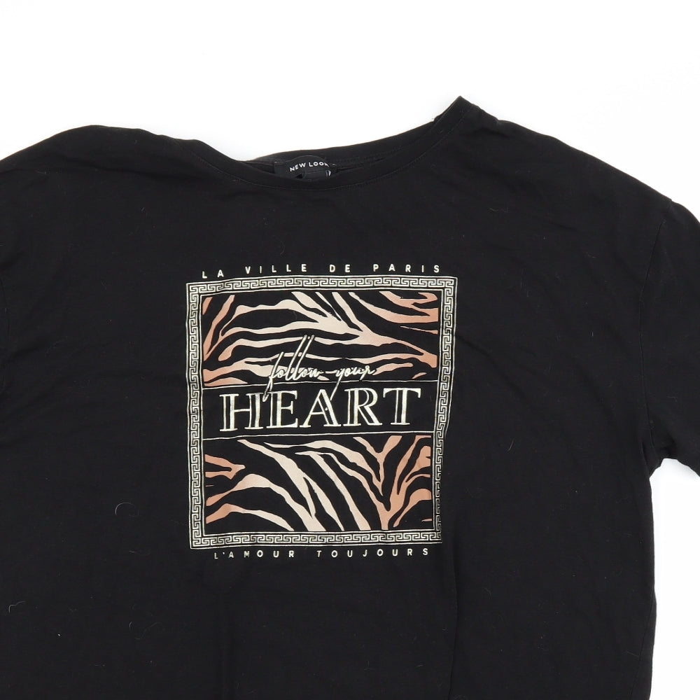New Look Womens Black   Basic T-Shirt Size 16