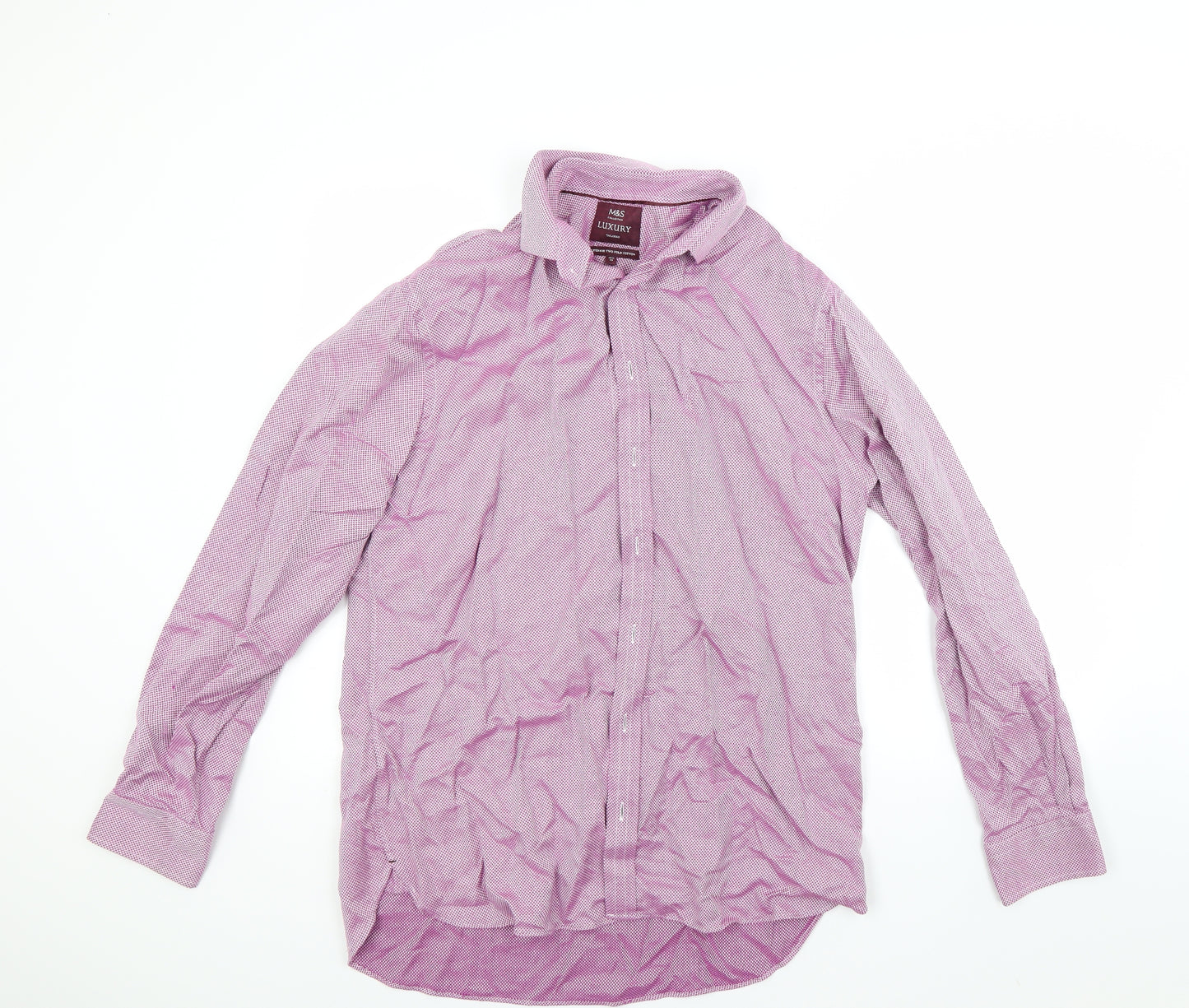 Marks and Spencer Mens Pink    Dress Shirt Size 16.5