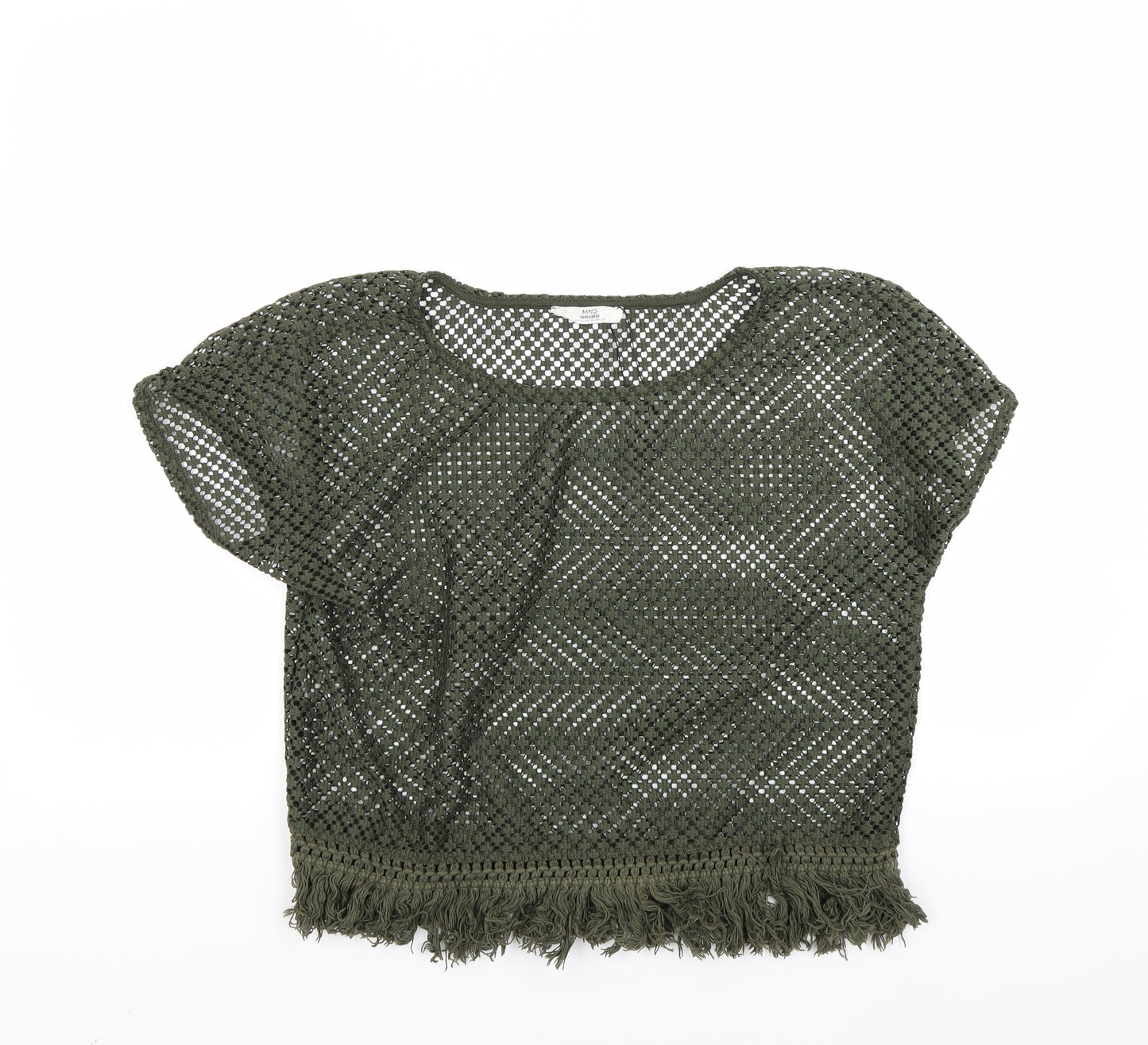 MNG Womens Green   Basic T-Shirt Size S