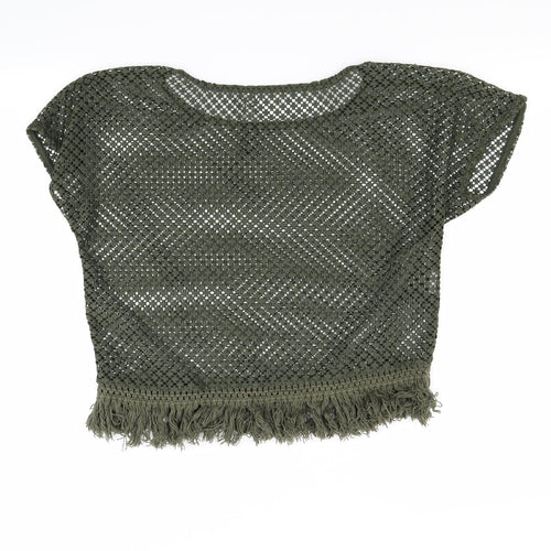 MNG Womens Green   Basic T-Shirt Size S