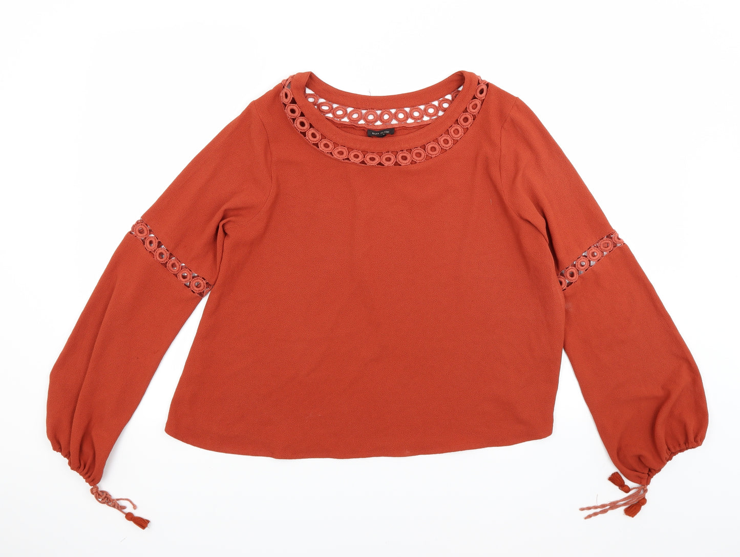 River Island Womens Red   Basic Blouse Size 12