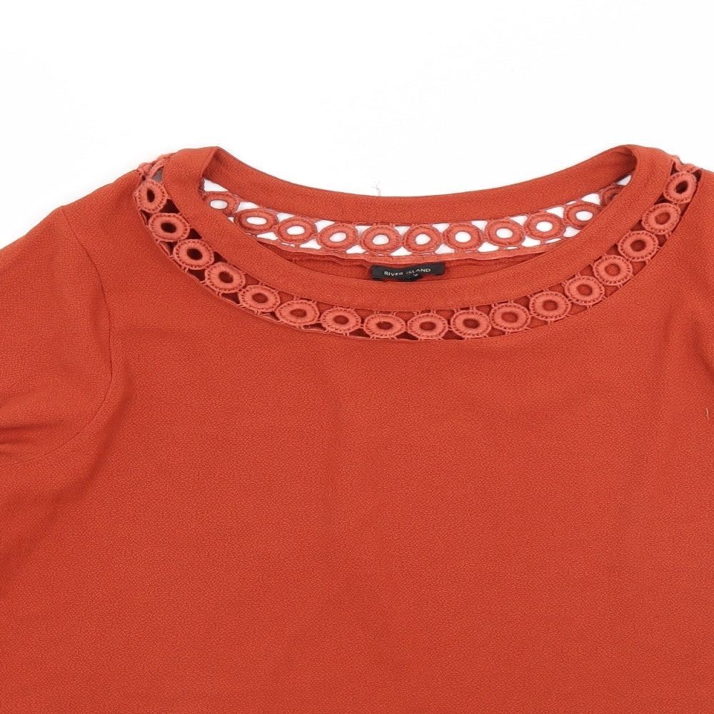 River Island Womens Red   Basic Blouse Size 12
