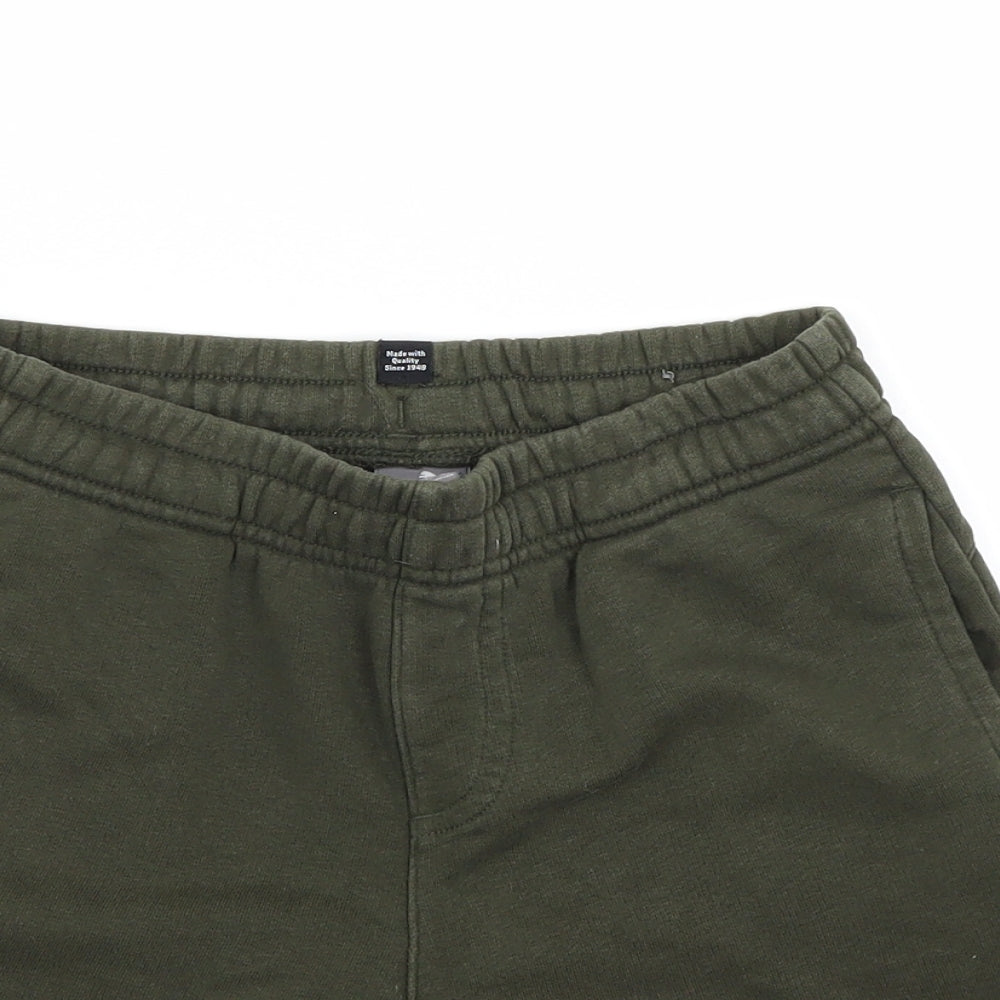 PUMA Boys Green   Sweat Shorts Size 11-12 Years