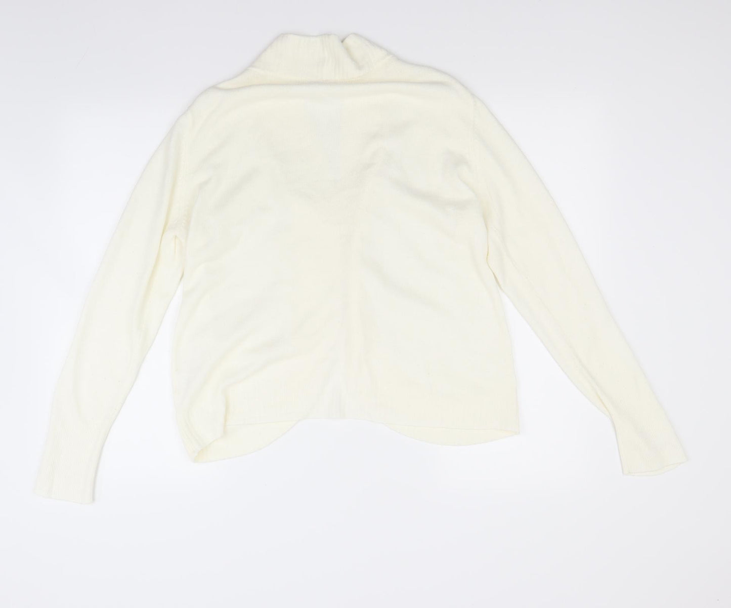 Bonmarché Womens White   Cardigan Jumper Size L