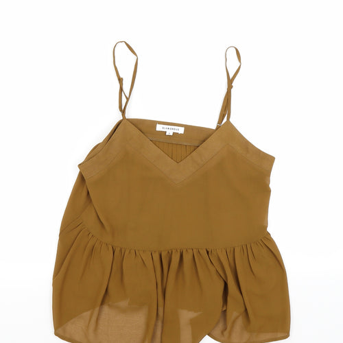 Glamorous Womens Brown   Basic Blouse Size S