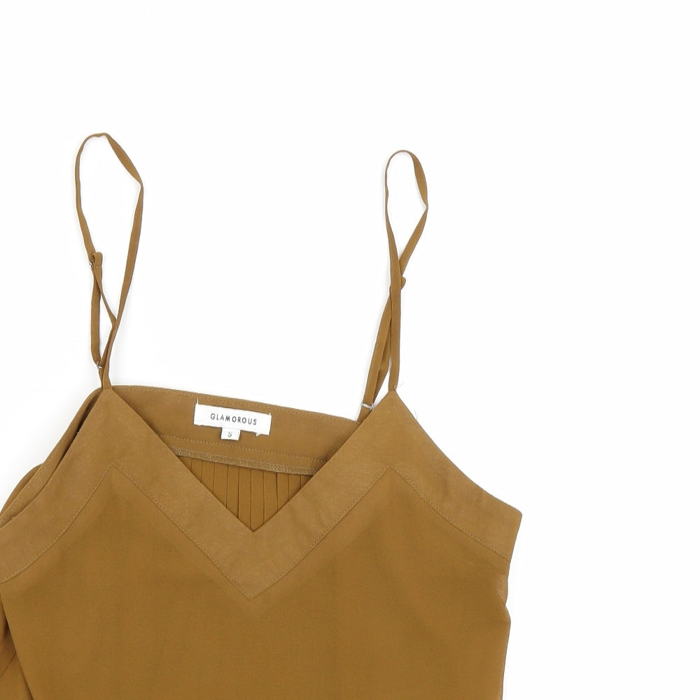 Glamorous Womens Brown   Basic Blouse Size S
