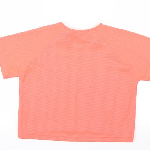 Candy Couture Girls Pink   Basic Blouse Size 12-13 Years  - Neon, necklace attached