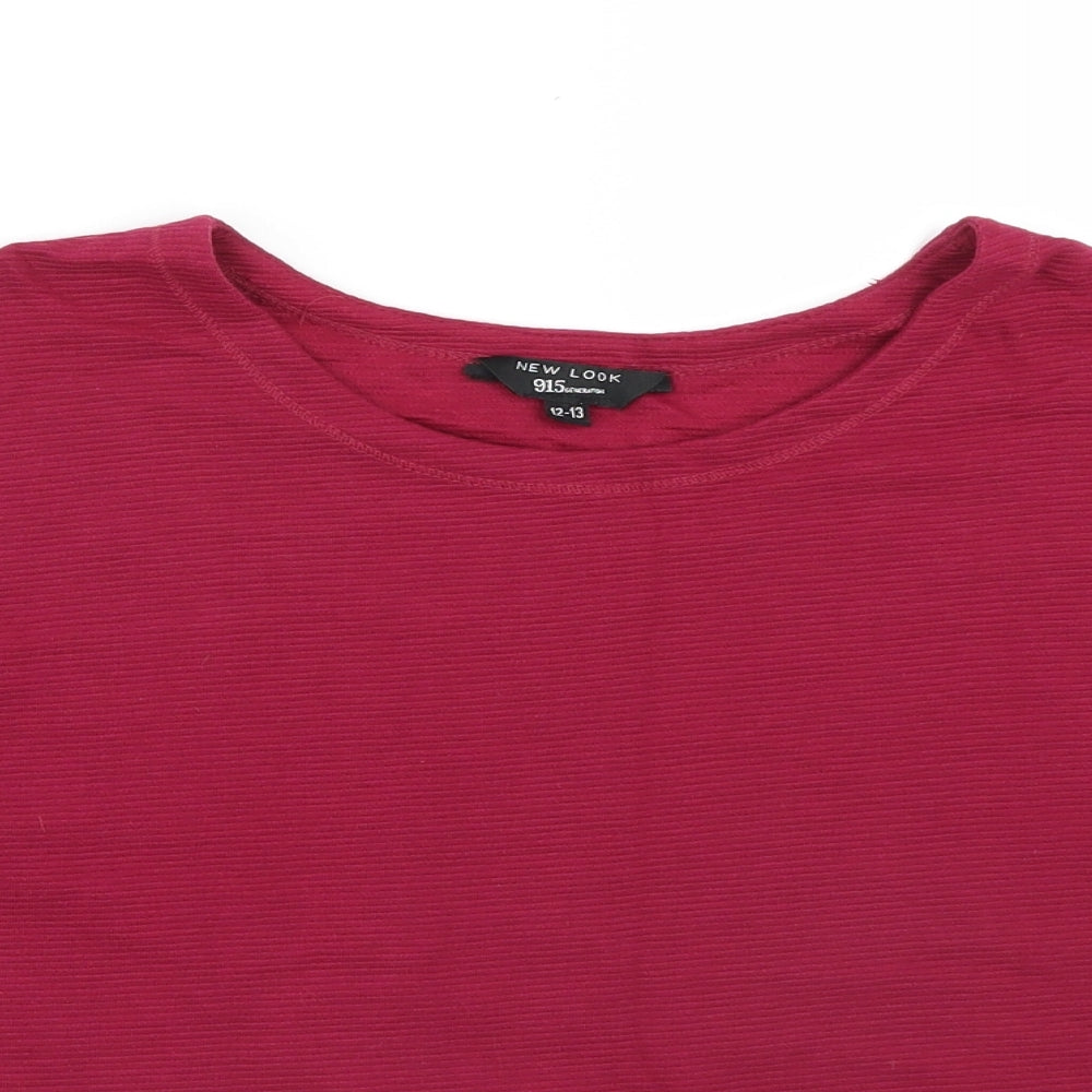 New Look Girls Pink   Basic T-Shirt Size 12-13 Years