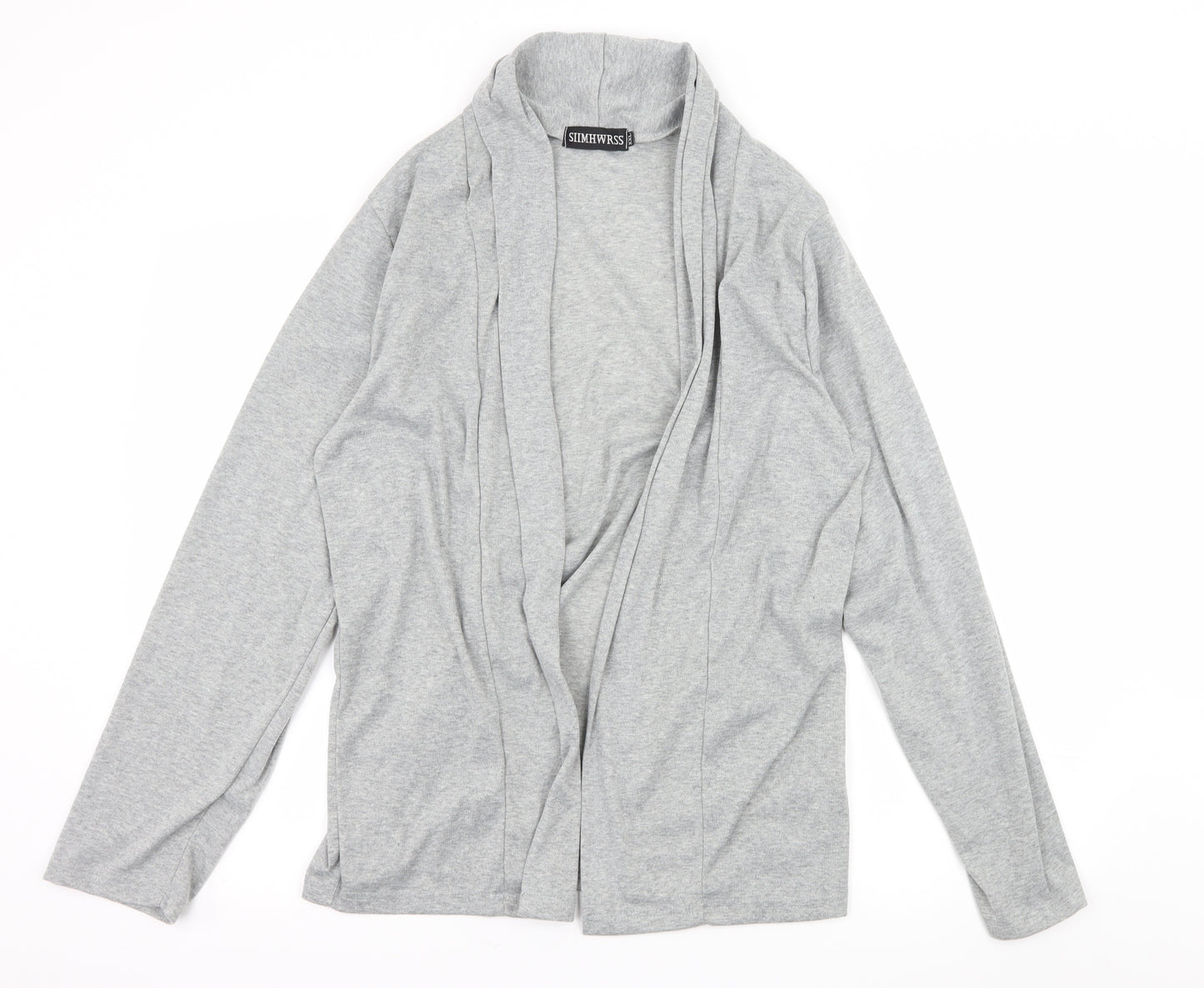 Siimhwrss Womens Grey  Jersey Cardigan Jumper Size 2XL