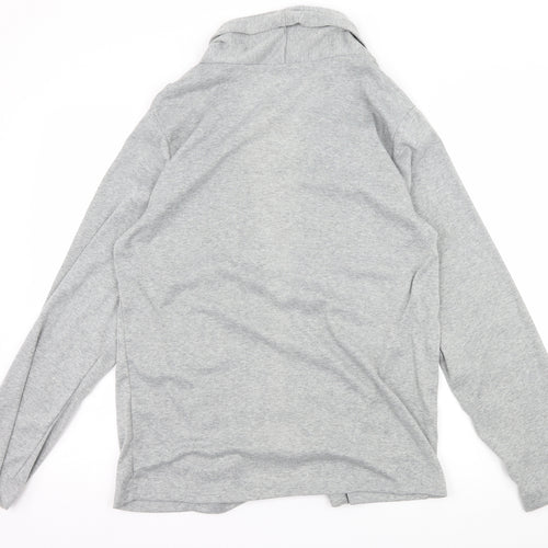 Siimhwrss Womens Grey  Jersey Cardigan Jumper Size 2XL