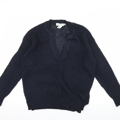 H&M Womens Blue  Knit Pullover Jumper Size XS