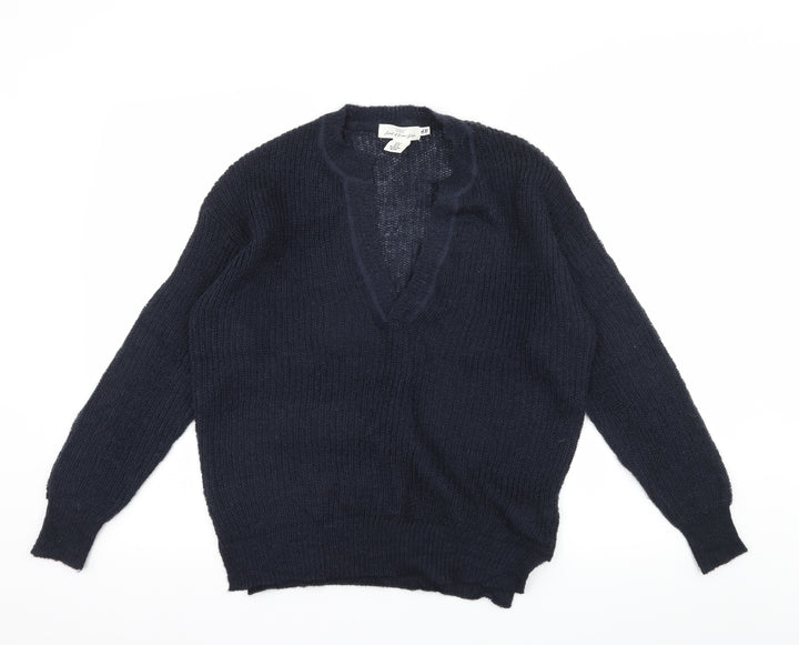 H&M Womens Blue  Knit Pullover Jumper Size XS