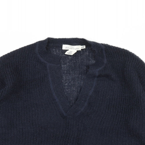 H&M Womens Blue  Knit Pullover Jumper Size XS