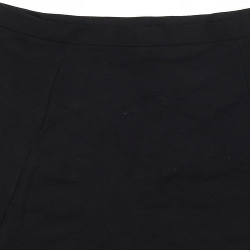 George Womens Black  Jersey Flare Skirt Size 16