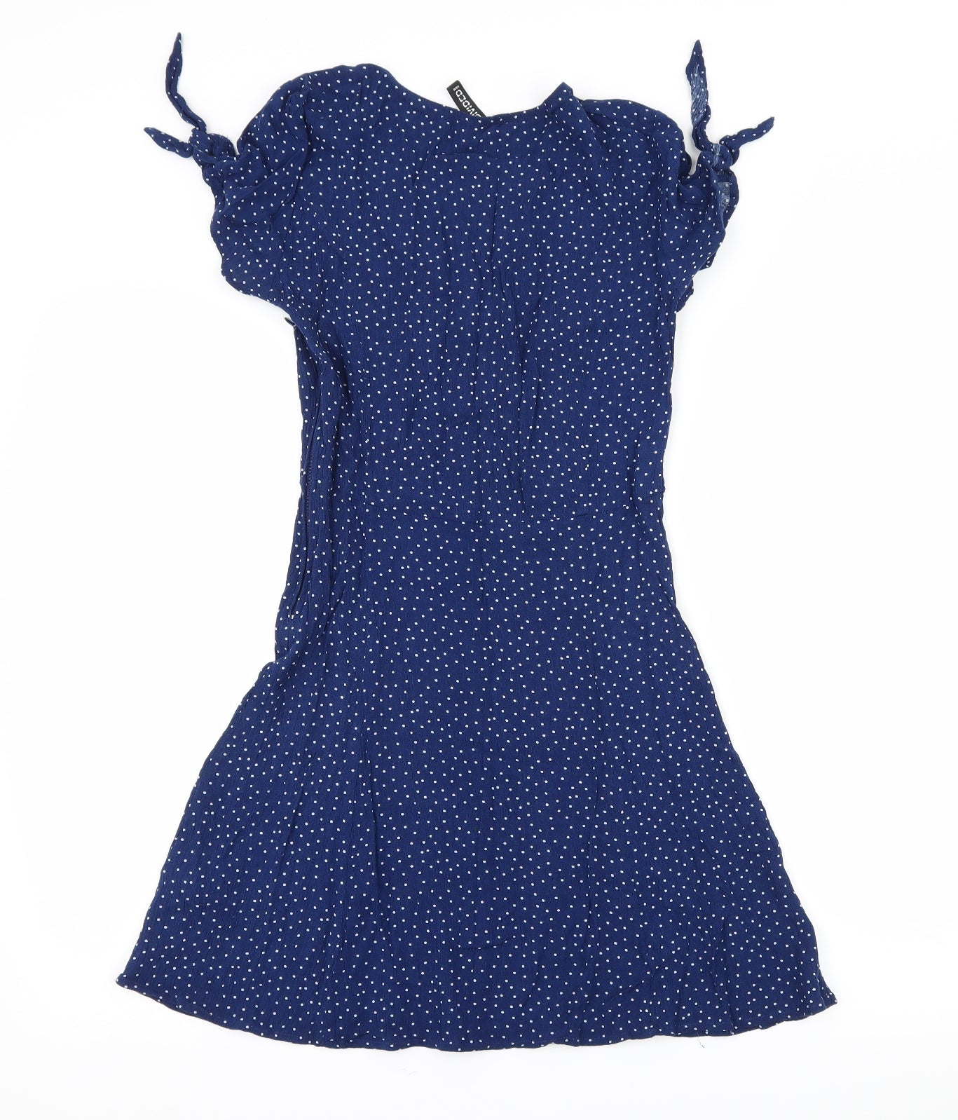 Divided by H&M Womens Blue Polka Dot  Skater Dress  Size 6