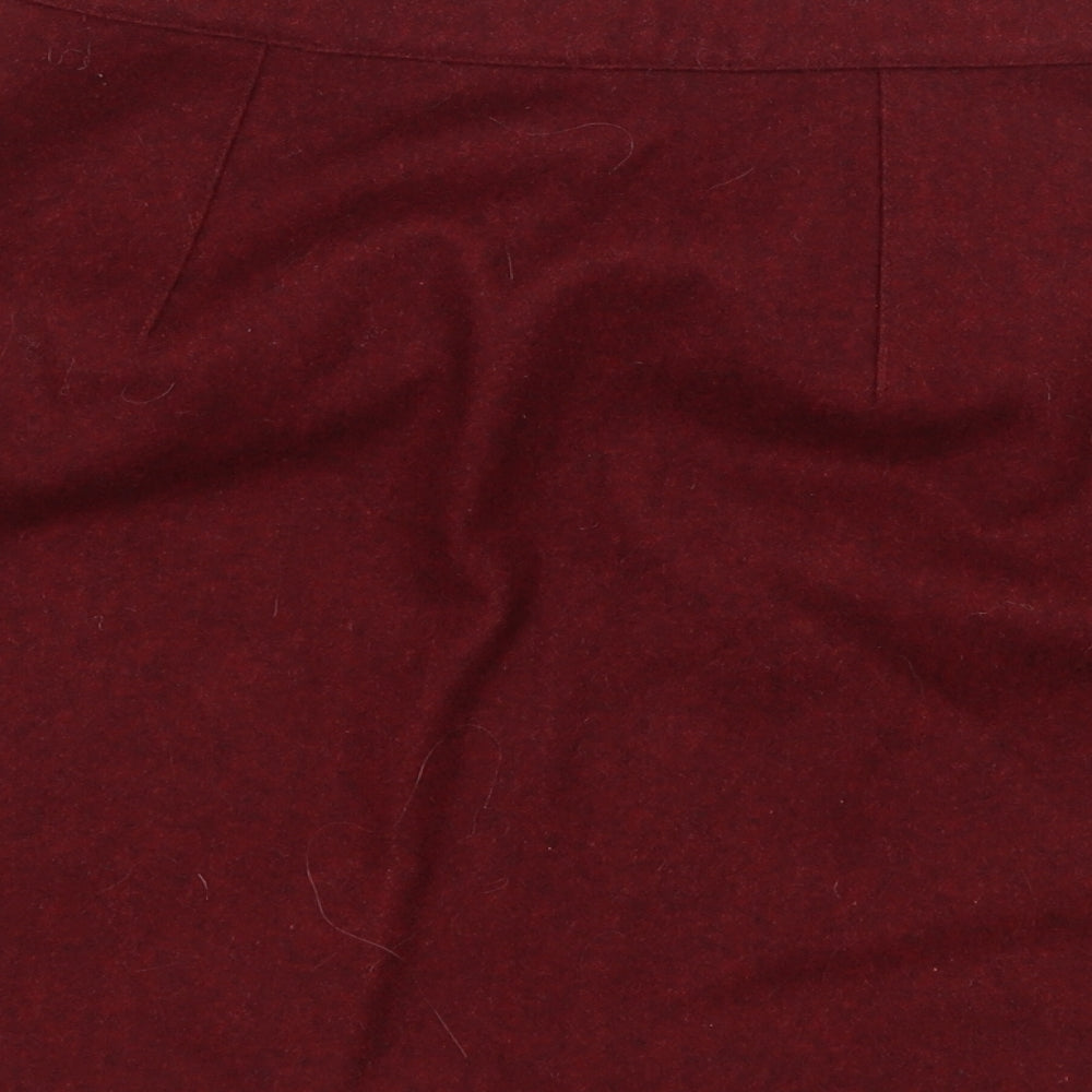 Tommy Hilfiger Womens Red Geometric  A-Line Skirt Size S