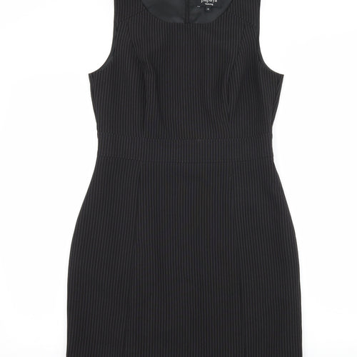 Papaya Womens Black Striped  A-Line  Size 12