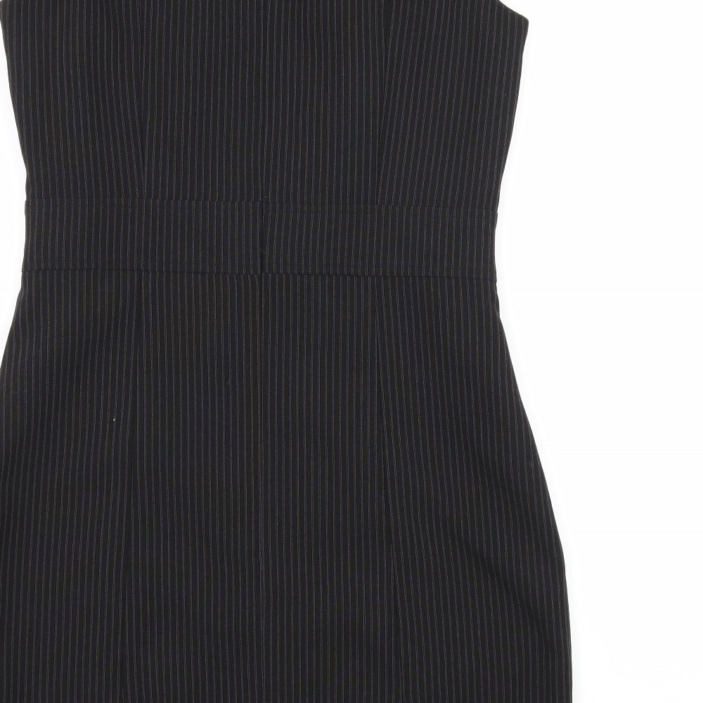 Papaya Womens Black Striped  A-Line  Size 12