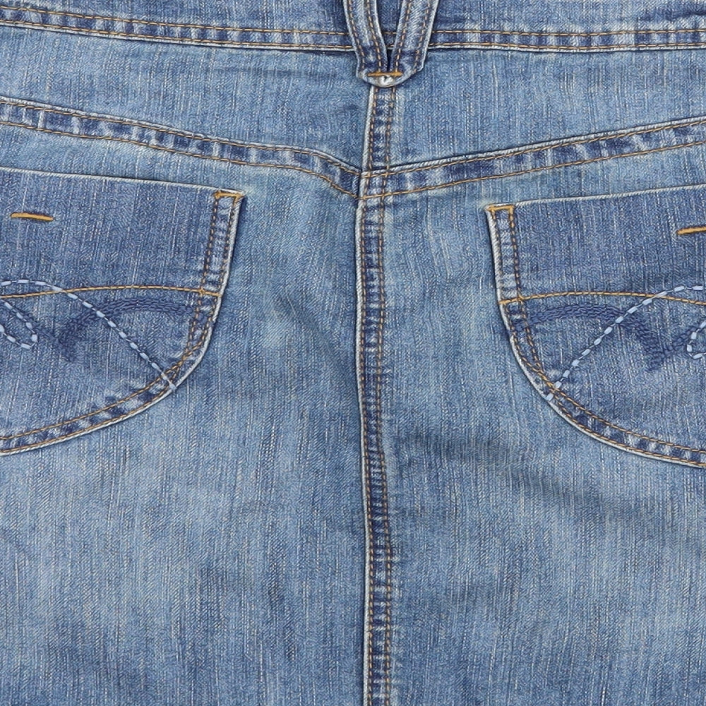 George Womens Blue  Denim A-Line Skirt Size 12
