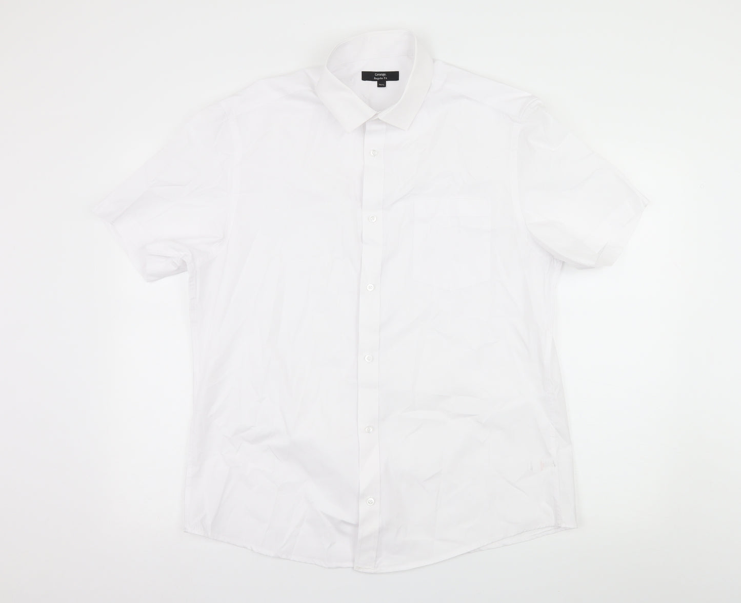 George Mens White    Dress Shirt Size 16.5