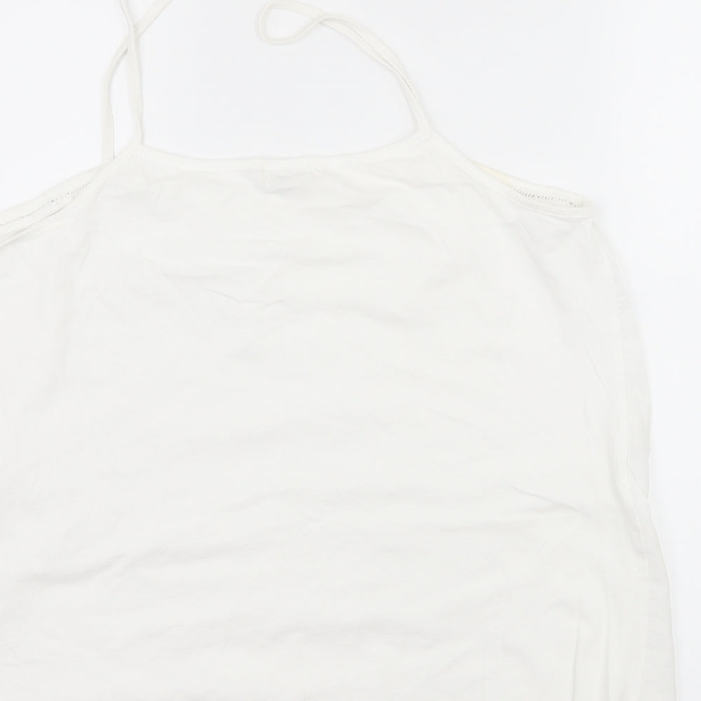 River Island Womens White   Camisole Tank Size 16