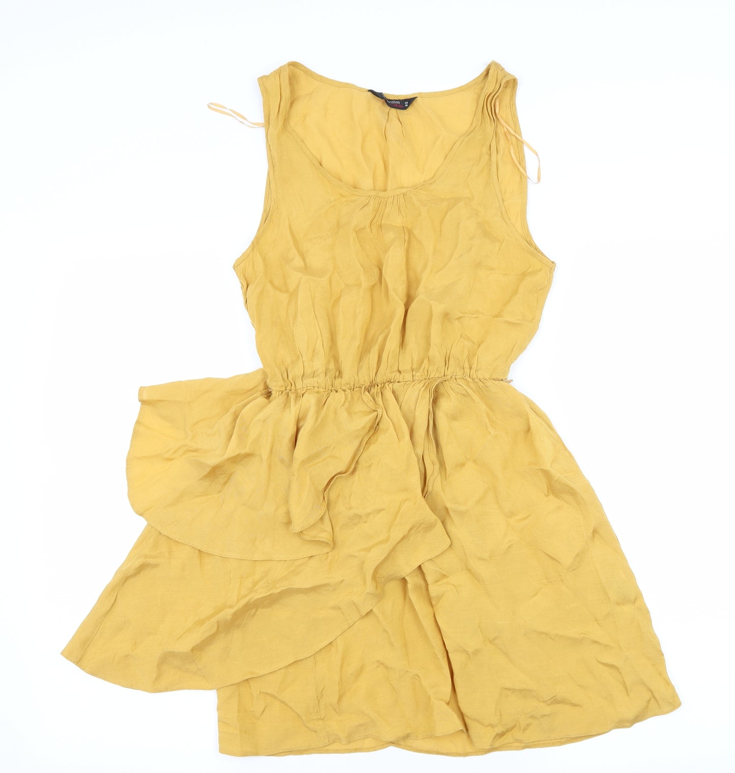 Miss Selfridge Womens Yellow   Skater Dress  Size 12