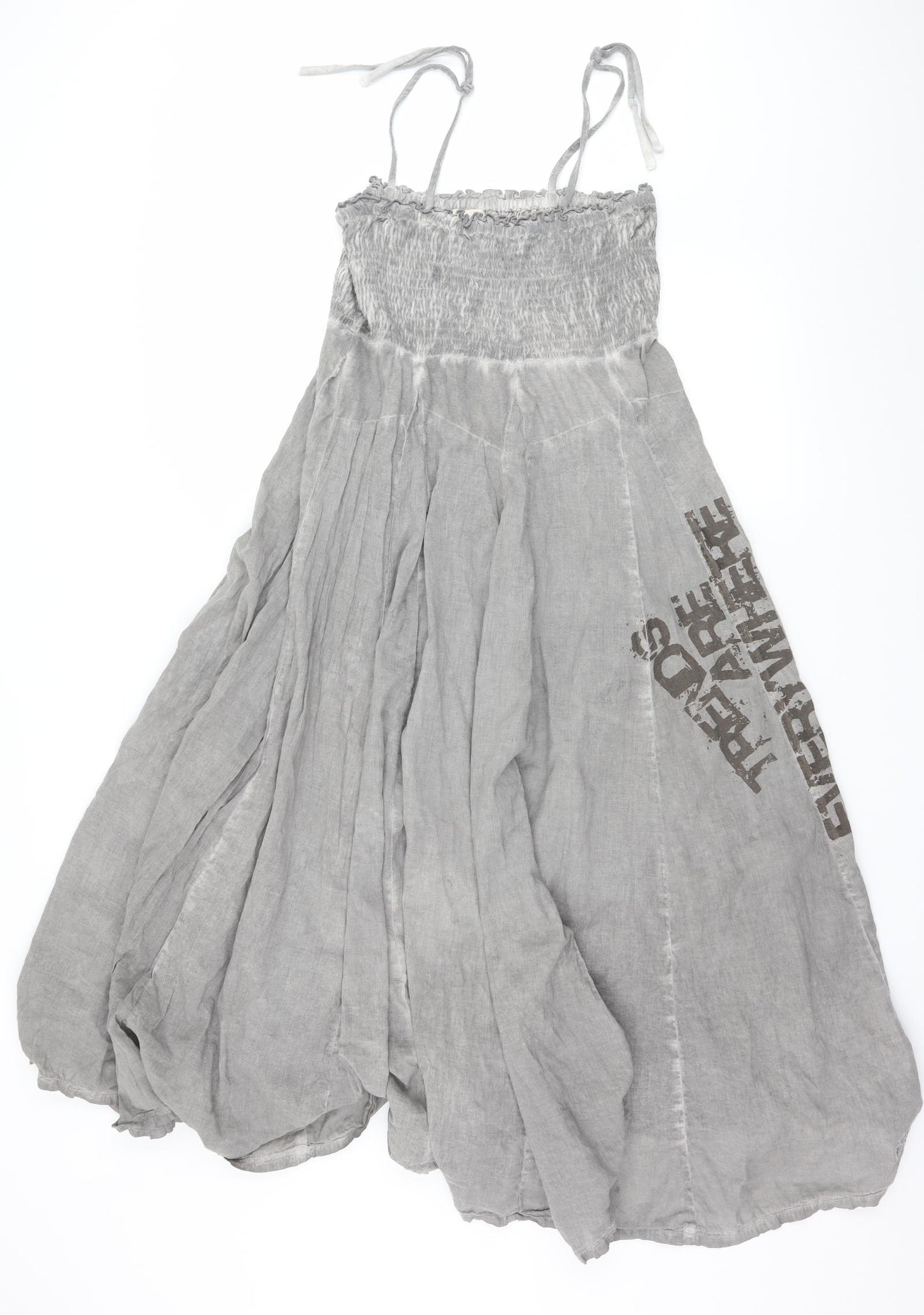 Miso Womens Grey   Fit & Flare  Size 12  - Trends are everywhere