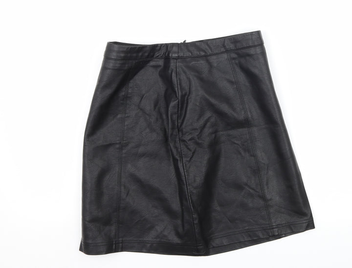 Matalan Womens Black A-Line Skirt Size 10