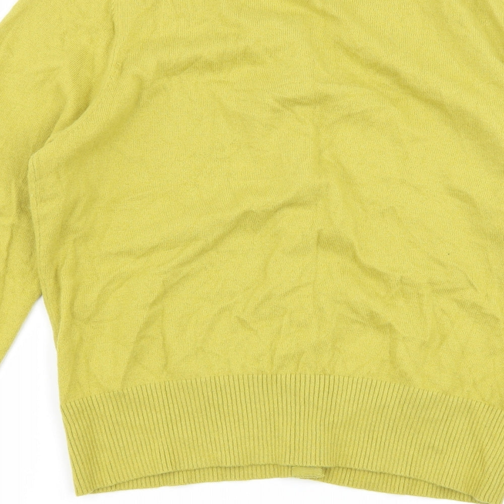 EAST Womens Green  Knit Cape Jumper Size 16