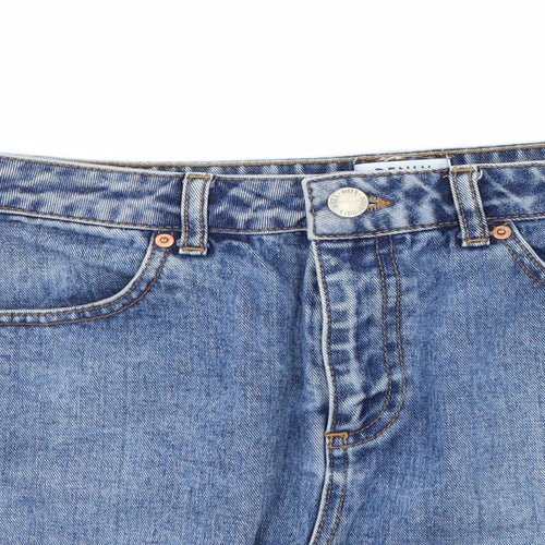 Miss Selfridge Womens Blue  Denim A-Line Skirt Size 10