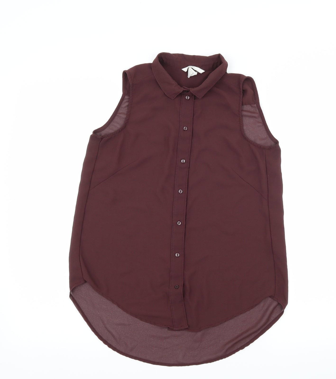 H&M Womens Brown   Basic Blouse Size 4