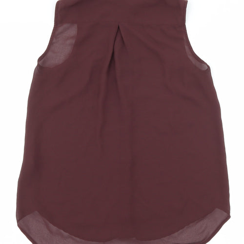 H&M Womens Brown   Basic Blouse Size 4