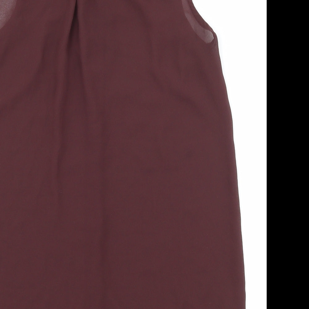 H&M Womens Brown   Basic Blouse Size 4