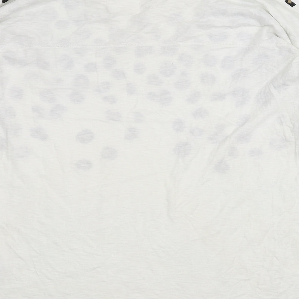 NEXT Womens Beige Animal Print  Basic Blouse Size 18