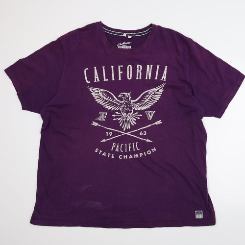 Jacamo Mens Purple    T-Shirt Size 2XL