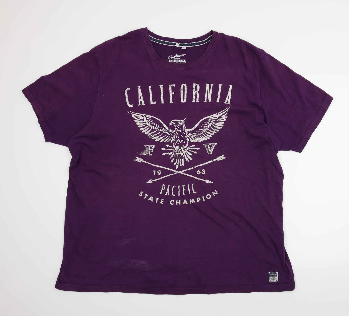 Jacamo Mens Purple    T-Shirt Size 2XL