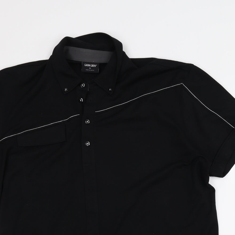 Galvin Green Mens Black    T-Shirt Size XL