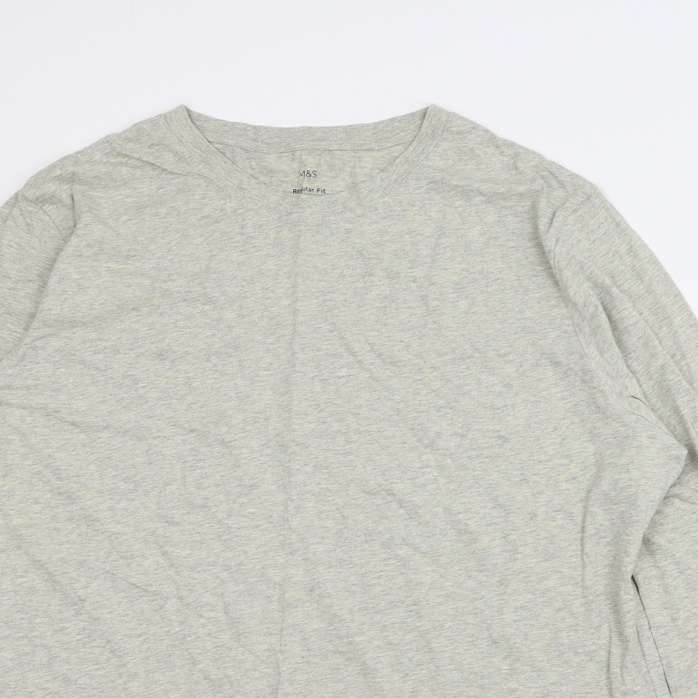 M&S Mens Beige    T-Shirt Size 2XL