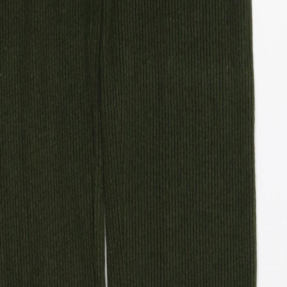 Emma & Ashley Womens Green  Corduroy Jegging Leggings Size S L32 in