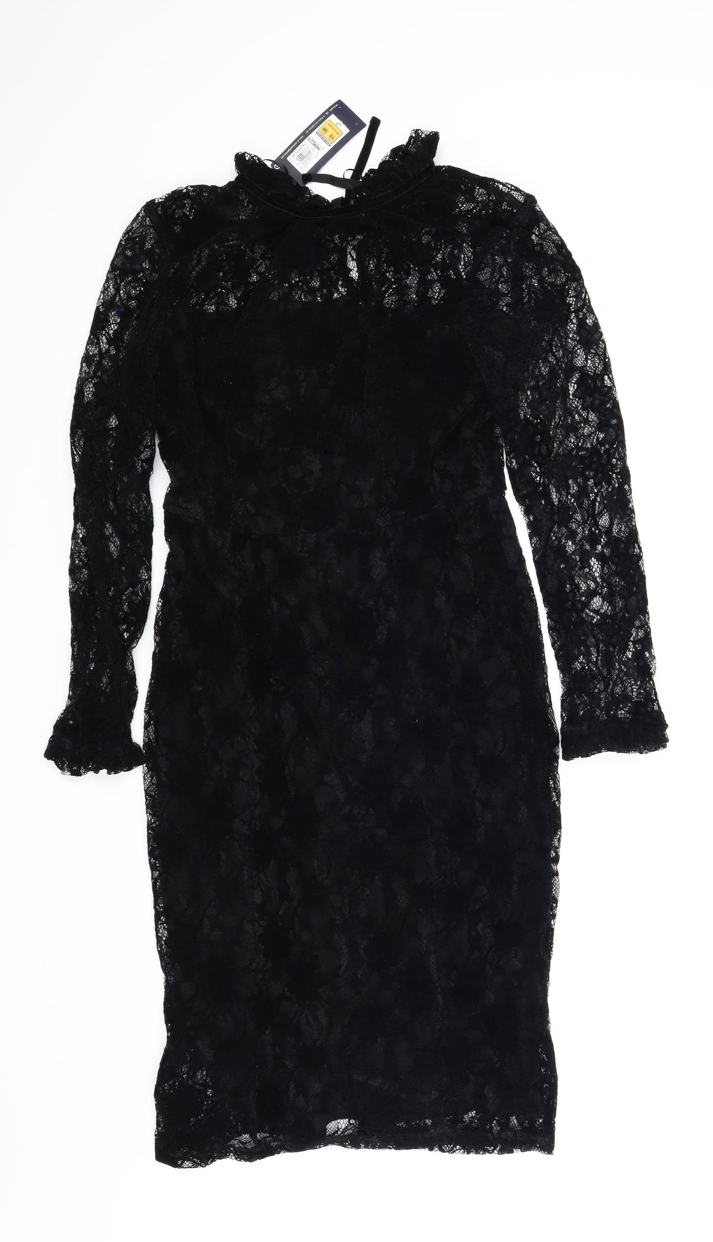 M&S Womens Black   Pencil Dress  Size 10