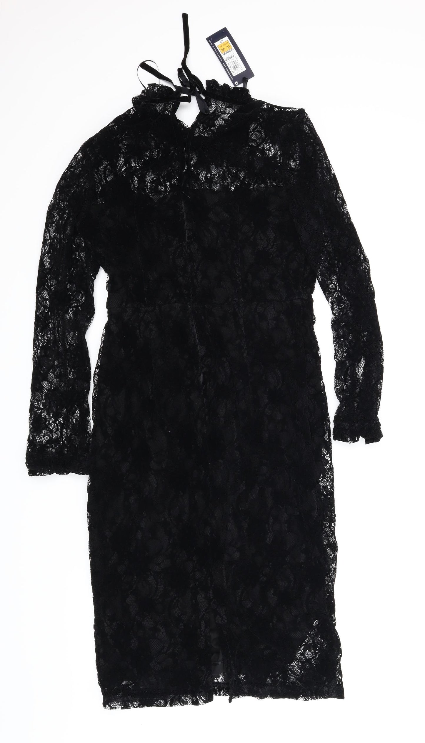 M&S Womens Black   Pencil Dress  Size 10