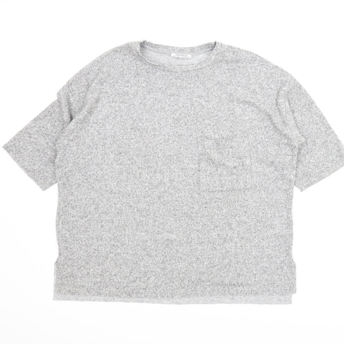 Zara Womens Grey   Pullover Jumper Size M