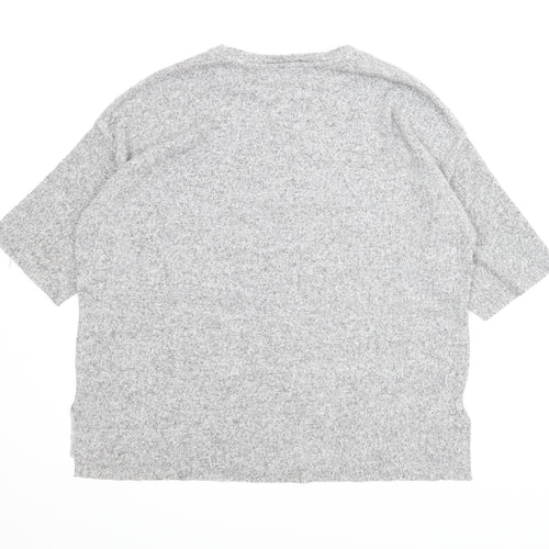 Zara Womens Grey   Pullover Jumper Size M