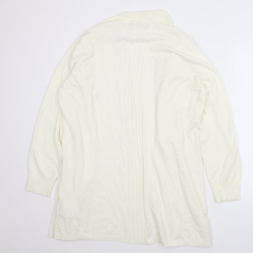 Nutmeg Womens White   Cardigan Jumper Size 22