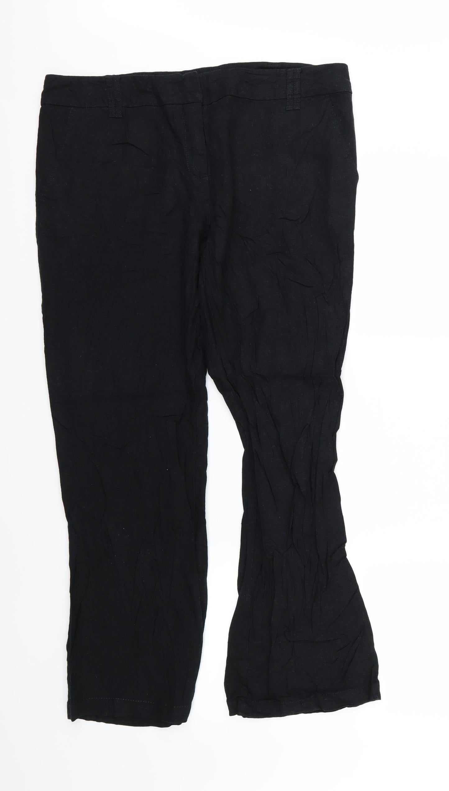 George Womens Black   Trousers  Size 16 L30 in