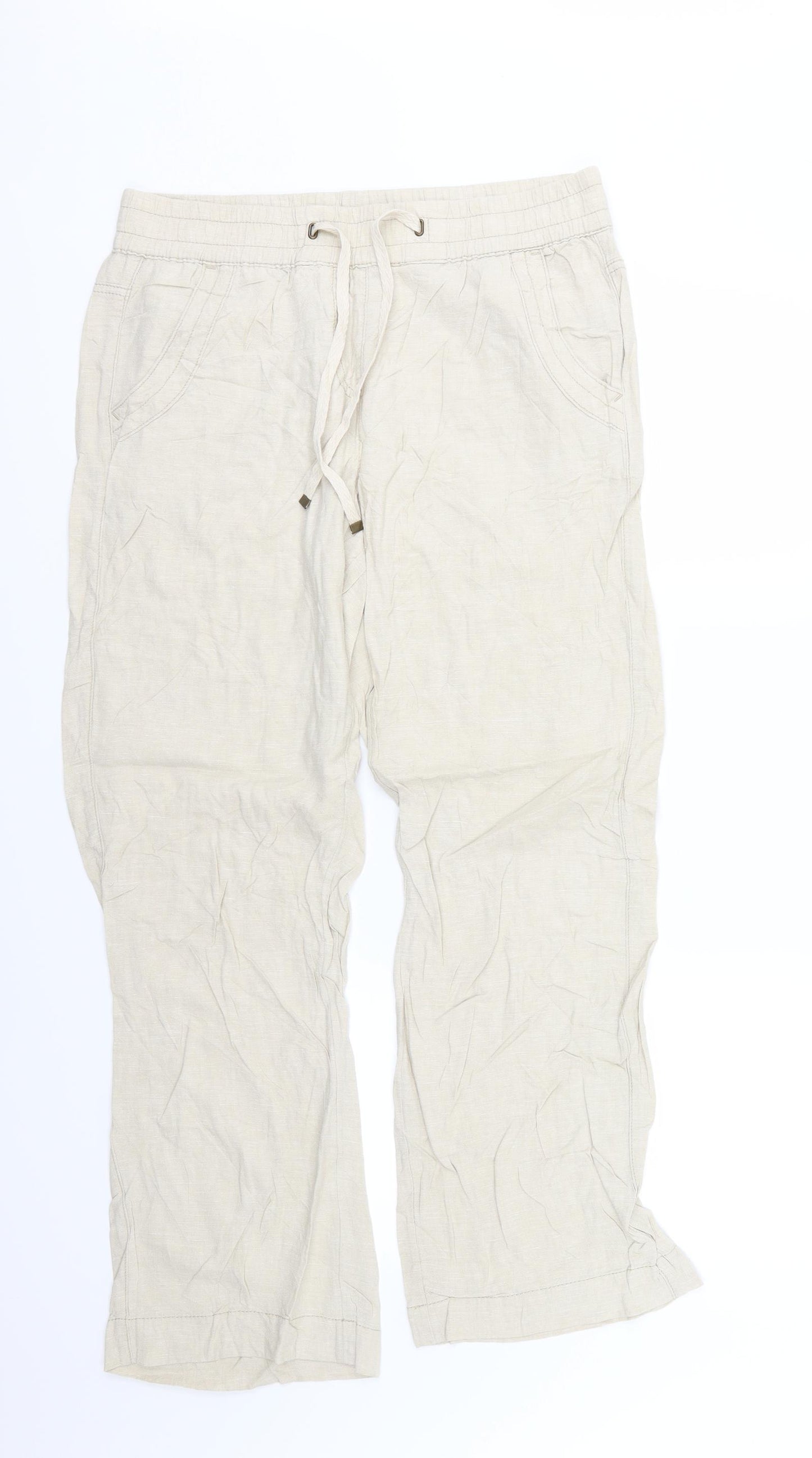 George Womens Beige   Trousers  Size 12 L29 in